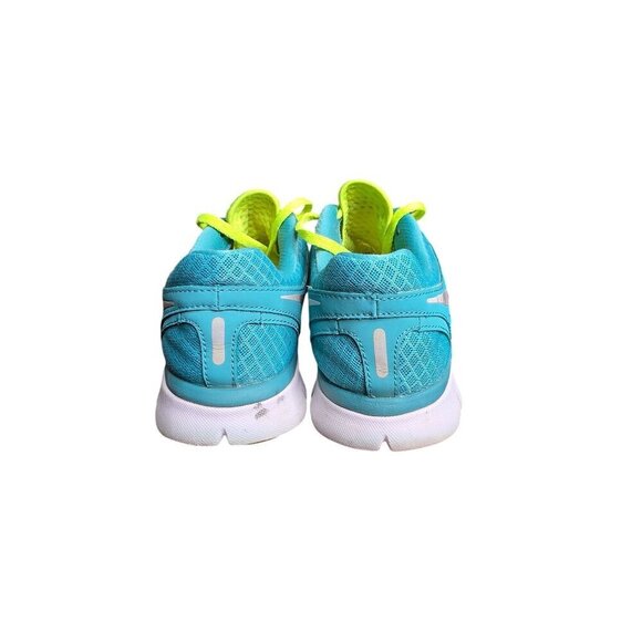 Nike Flex Trainer Teal Blue & Neon Athletic Running Jogging Sneakers Shoes~Sz 7 - Picture 4 of 13